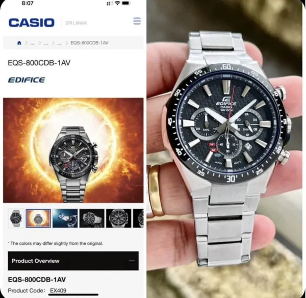 Casio Edifice EQS-800CDB First Copy Watch