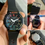 G-Shock CasiOak Black Steel Rainbow First Copy Watch