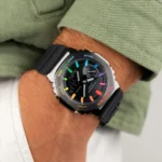 G-Shock CasiOak Black Steel Rainbow First Copy Watch