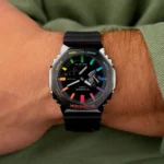 G-Shock CasiOak Black Steel Rainbow First Copy Watch