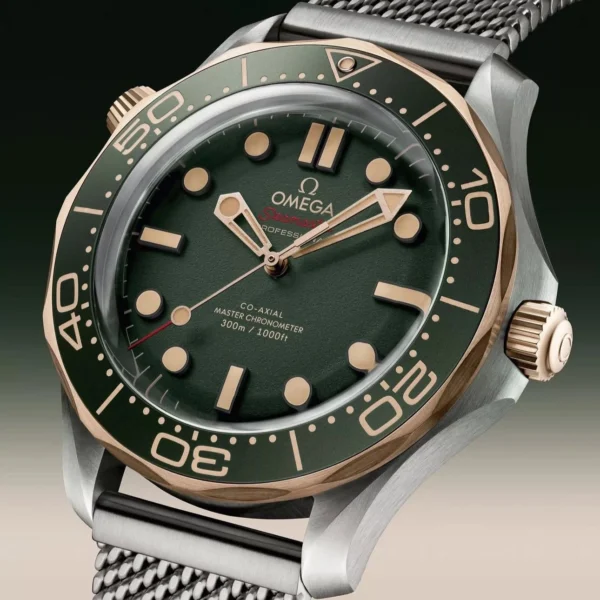 Omega James Bond 007 Bronze Gold First Copy Watch For Men on Zest Shop