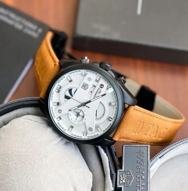 Tag Heuer CR7 Brown Strap First Copy Watch