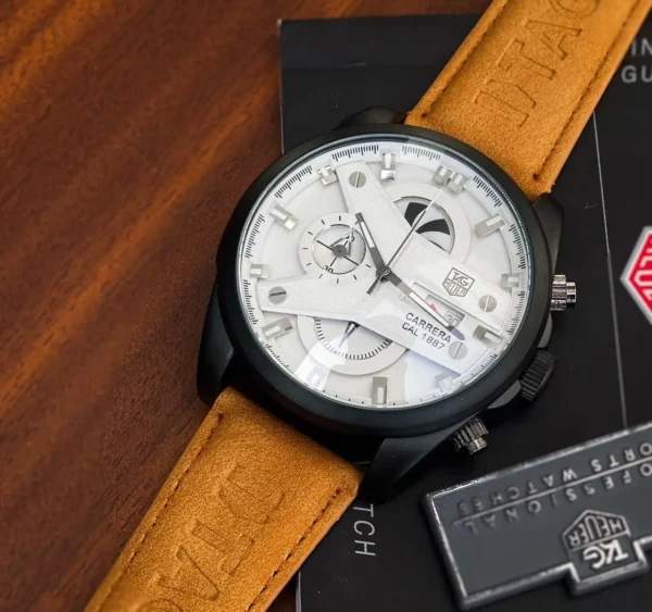 Tag Heuer CR7 Brown Strap First Copy Watch