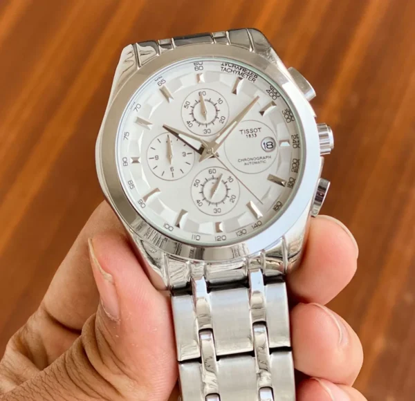Tissot 1853 Silver & White First Copy Watch