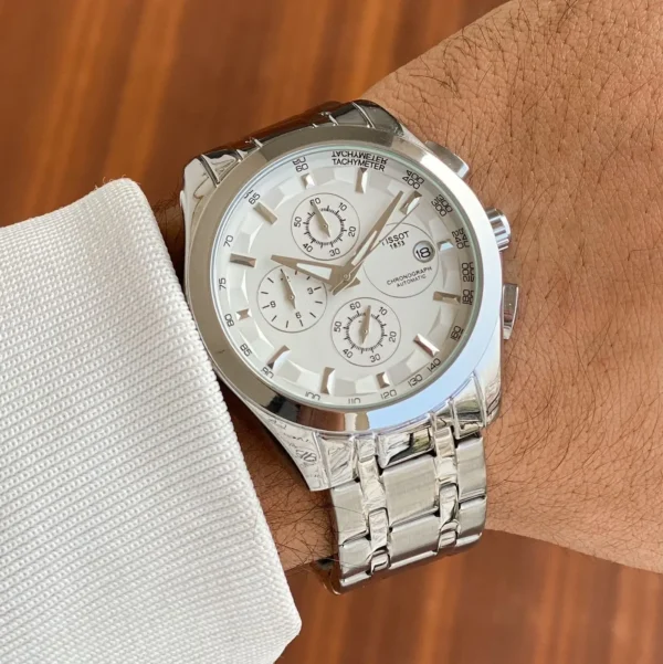 Tissot 1853 Silver & White First Copy Watch