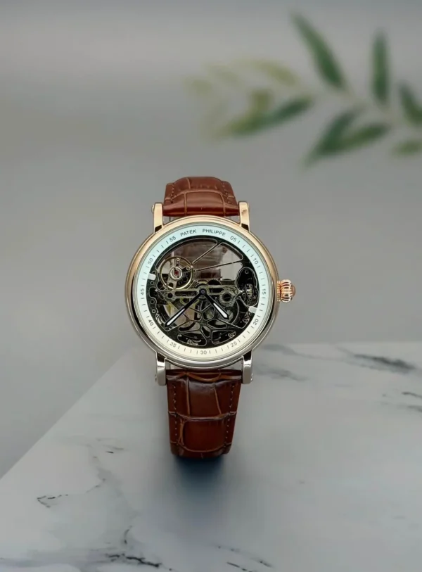 Luxury Patek Philippe Automatic Leather Watch | First Copy