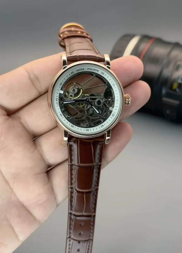 Luxury Patek Philippe Automatic Leather Watch | First Copy