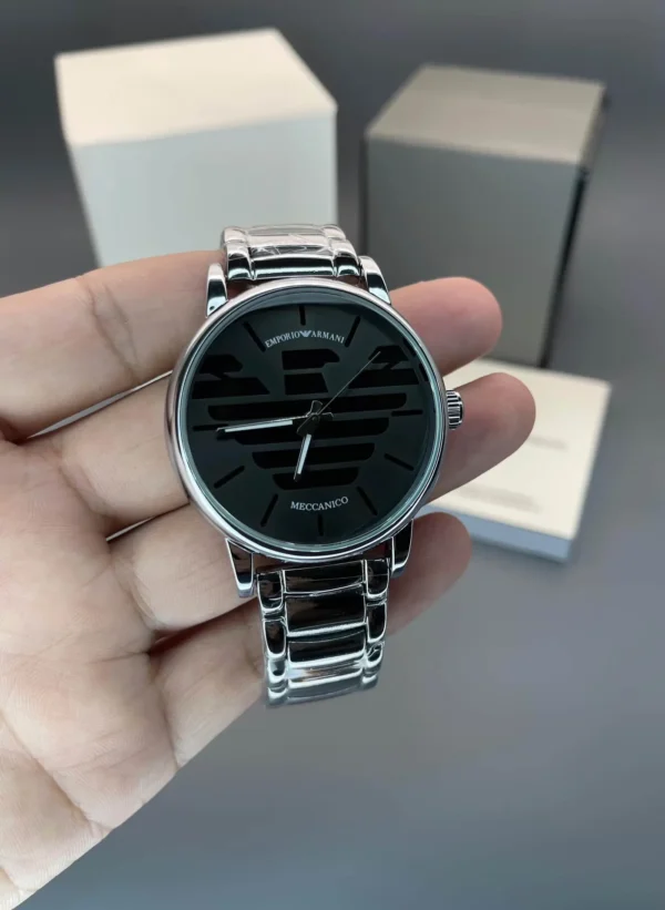 Emporio Armani Meccanico Silver First Copy Watch