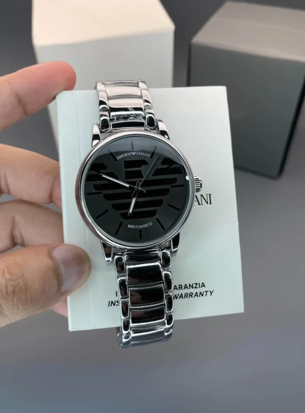 Emporio Armani Meccanico Silver First Copy Watch