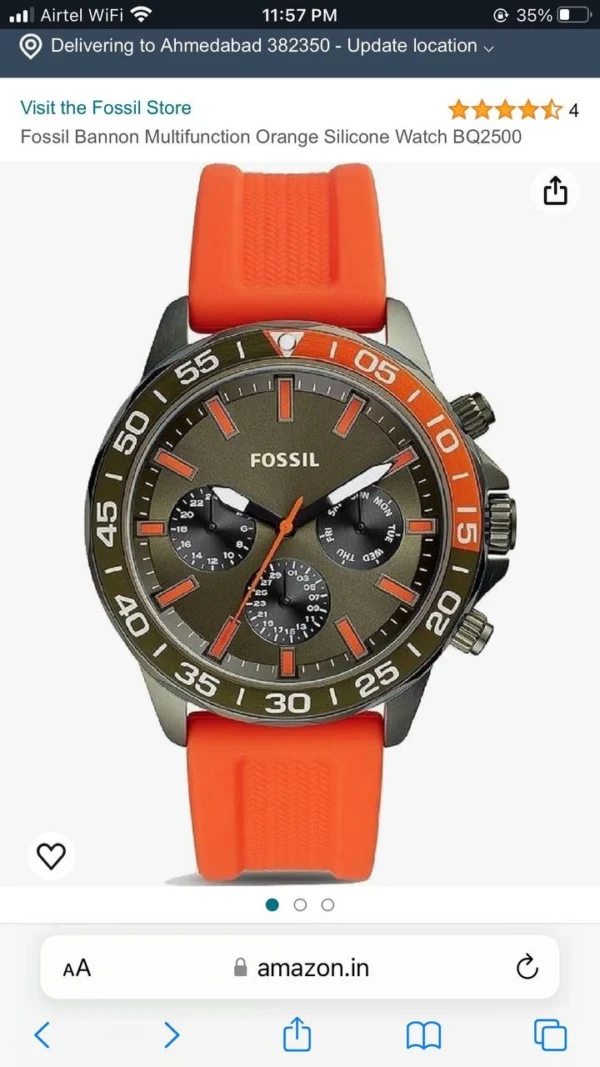Fossil Dive Chronograph First Copy Watch for Men