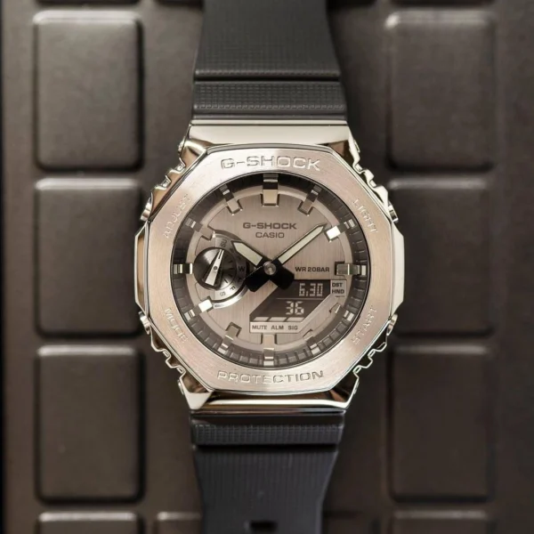 G-Shock CasiOak Black Steel Rainbow First Copy Watch