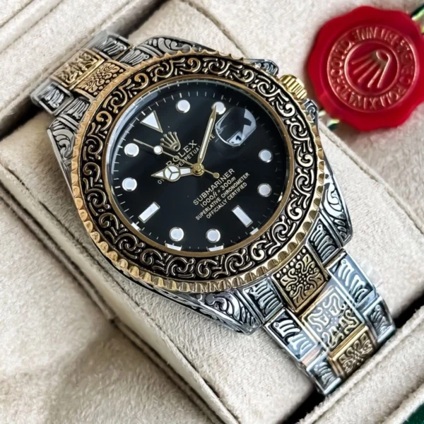Hand Engraved Rolex Watch India