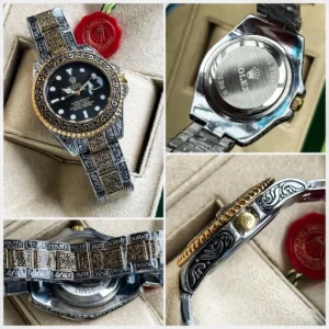 Hand Engraved Rolex Watch India