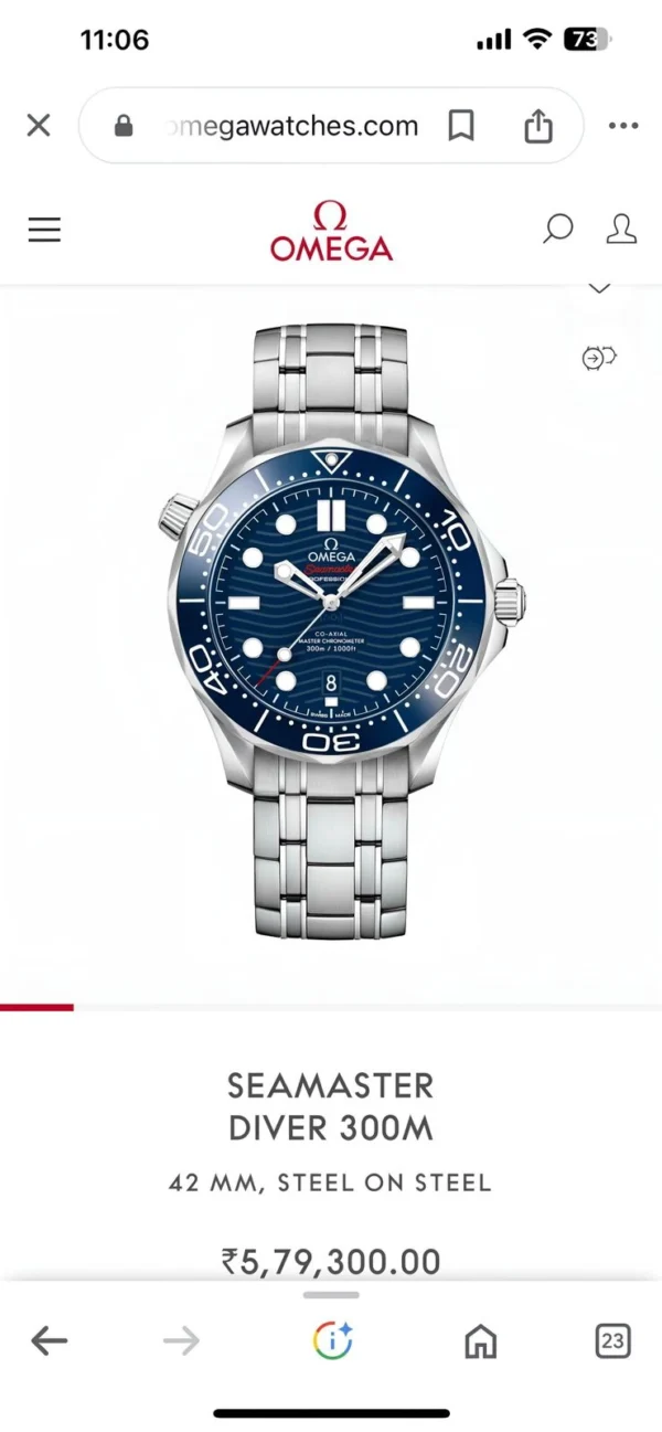 Omega Seamaster Diver First Copy Watch