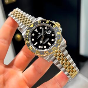 Rolex DateJust Silver Rose Gold Watch