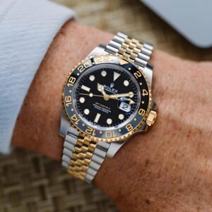 Rolex DateJust Silver Rose Gold Watch
