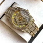 Rolex Logo Rotating Gold First Copy Watch