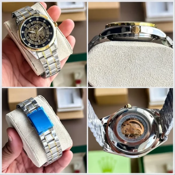 Rolex Silver & Gold Automatic Watch