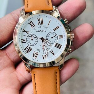 l Leather Strap Chronograph First Copy Watch