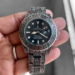 Hand Engraved Rolex Rajwadi Watch