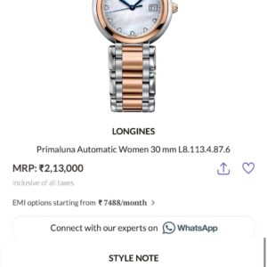 Longines First Copy Watch at Zest Shop India