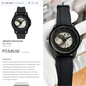 Emporio Armani First Copy Watch at Zest Shop India